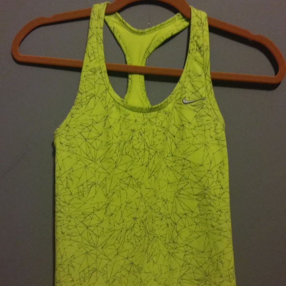 Nike Indy Print dri fit tank built in sports bra